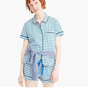 J.Crew Dreamy Stripe Cotton Pajamas Short Set size XXS